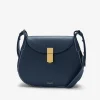 Hot DeMellier The Lausanne Navy Small Grain & Ecru Stitching