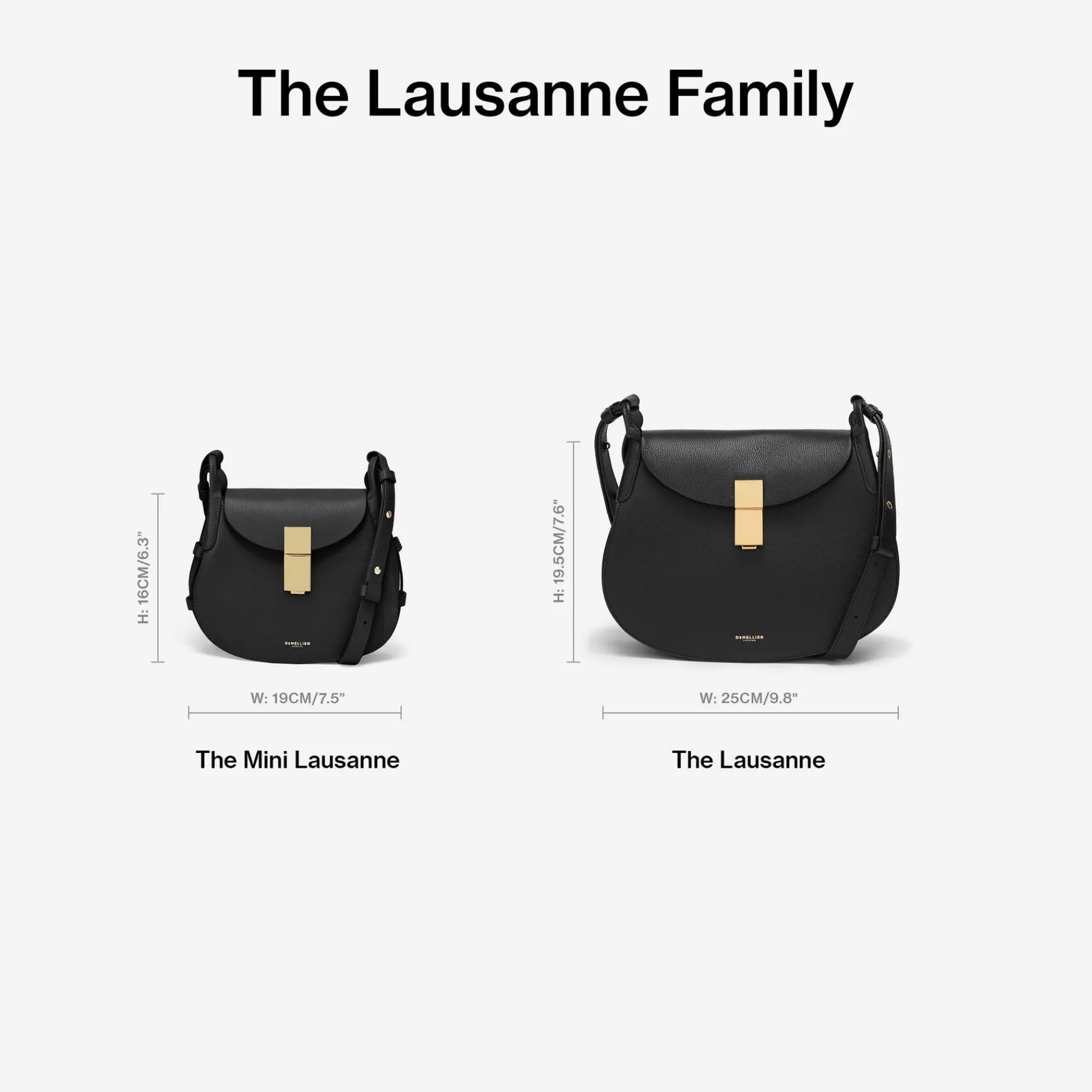 Hot DeMellier The Lausanne Navy Small Grain & Ecru Stitching