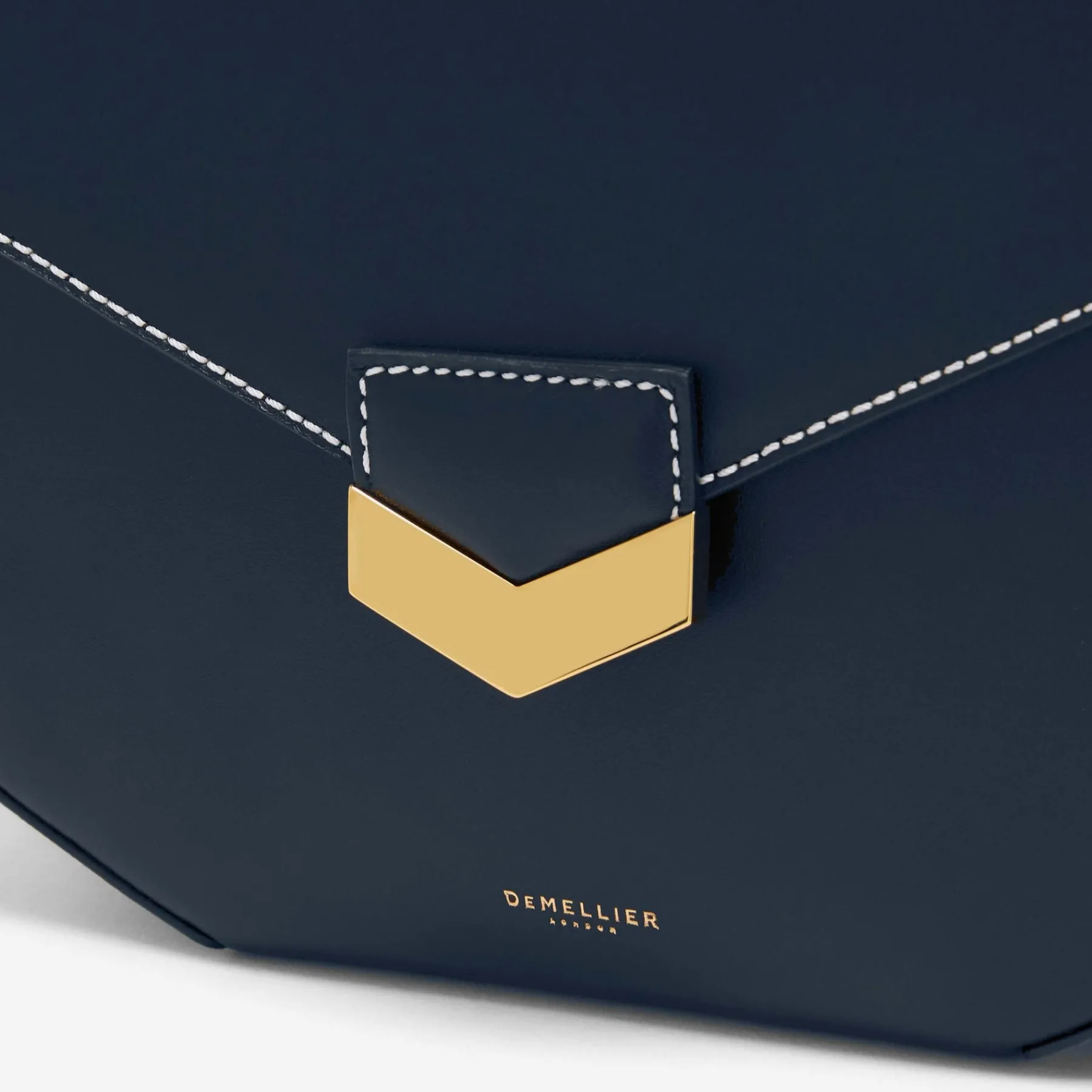 Shop DeMellier The London Navy Smooth & Ecru Stitching