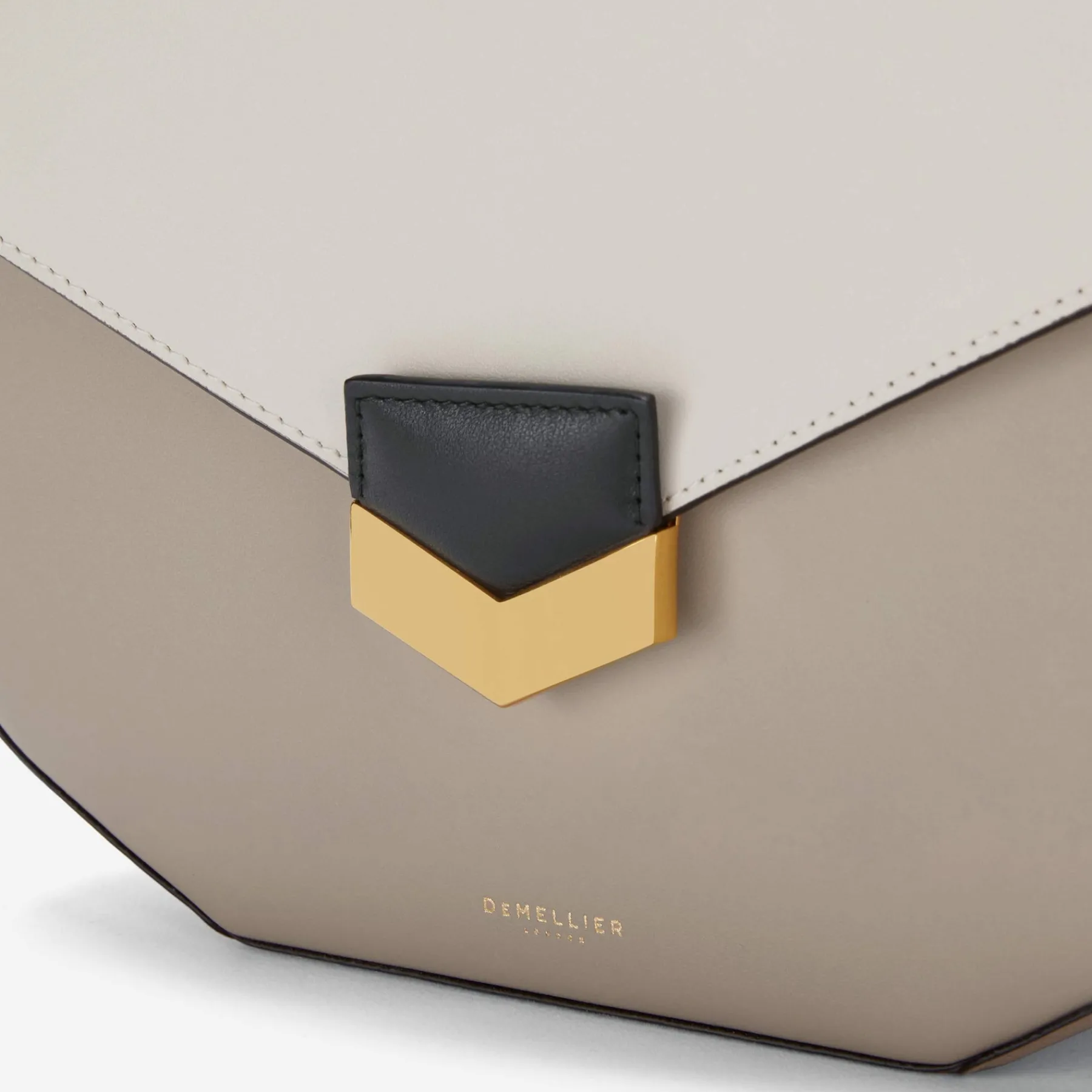Store DeMellier The London Tricolour Taupe Off-White & Black