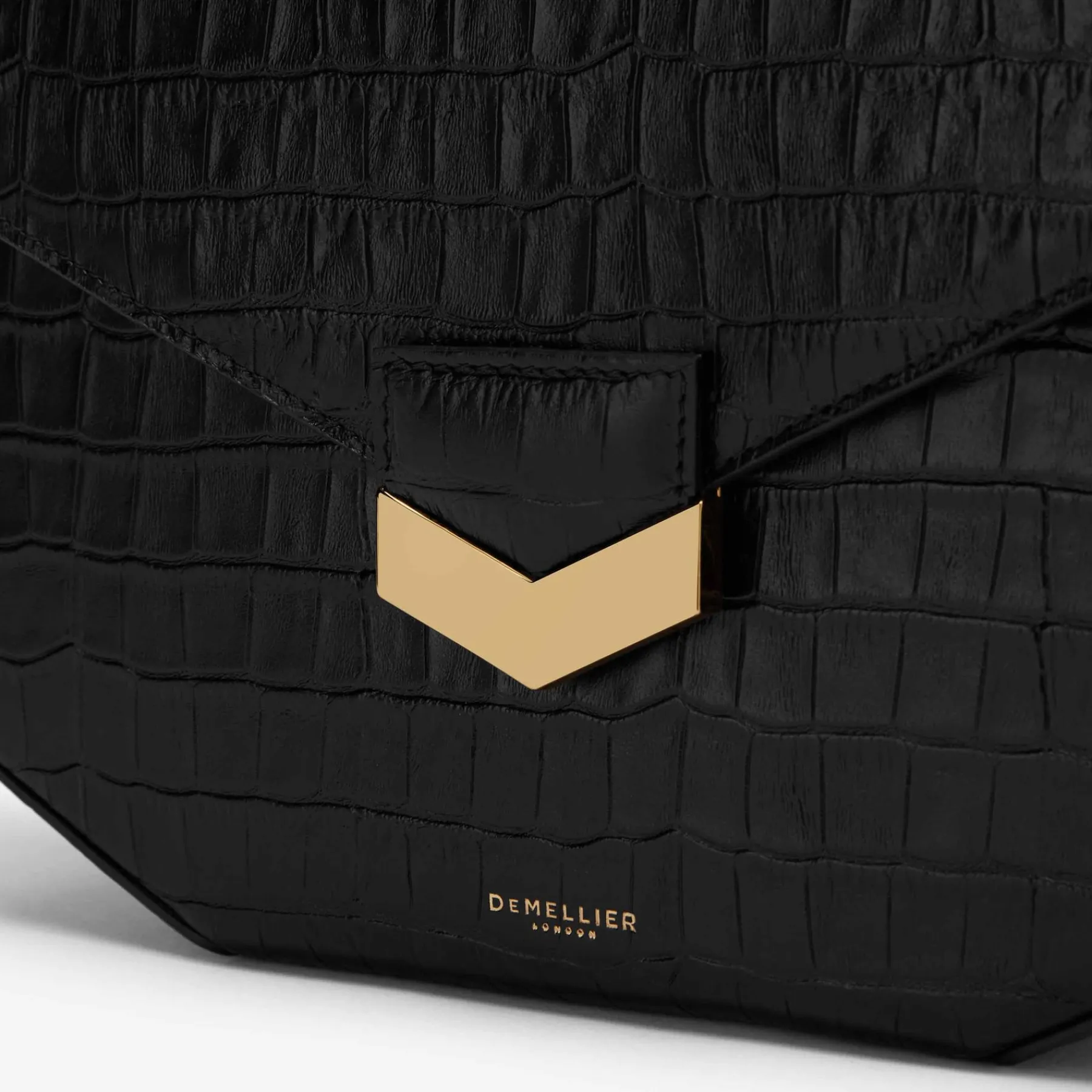 Store DeMellier The London Black Croc-Effect