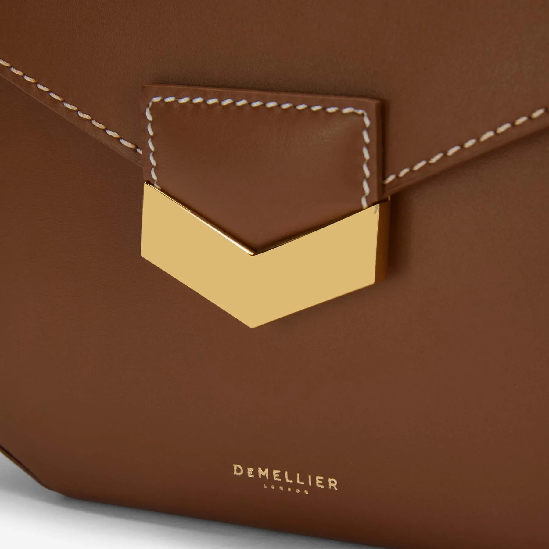 Flash Sale DeMellier The London Tan Smooth Ecru Stitching