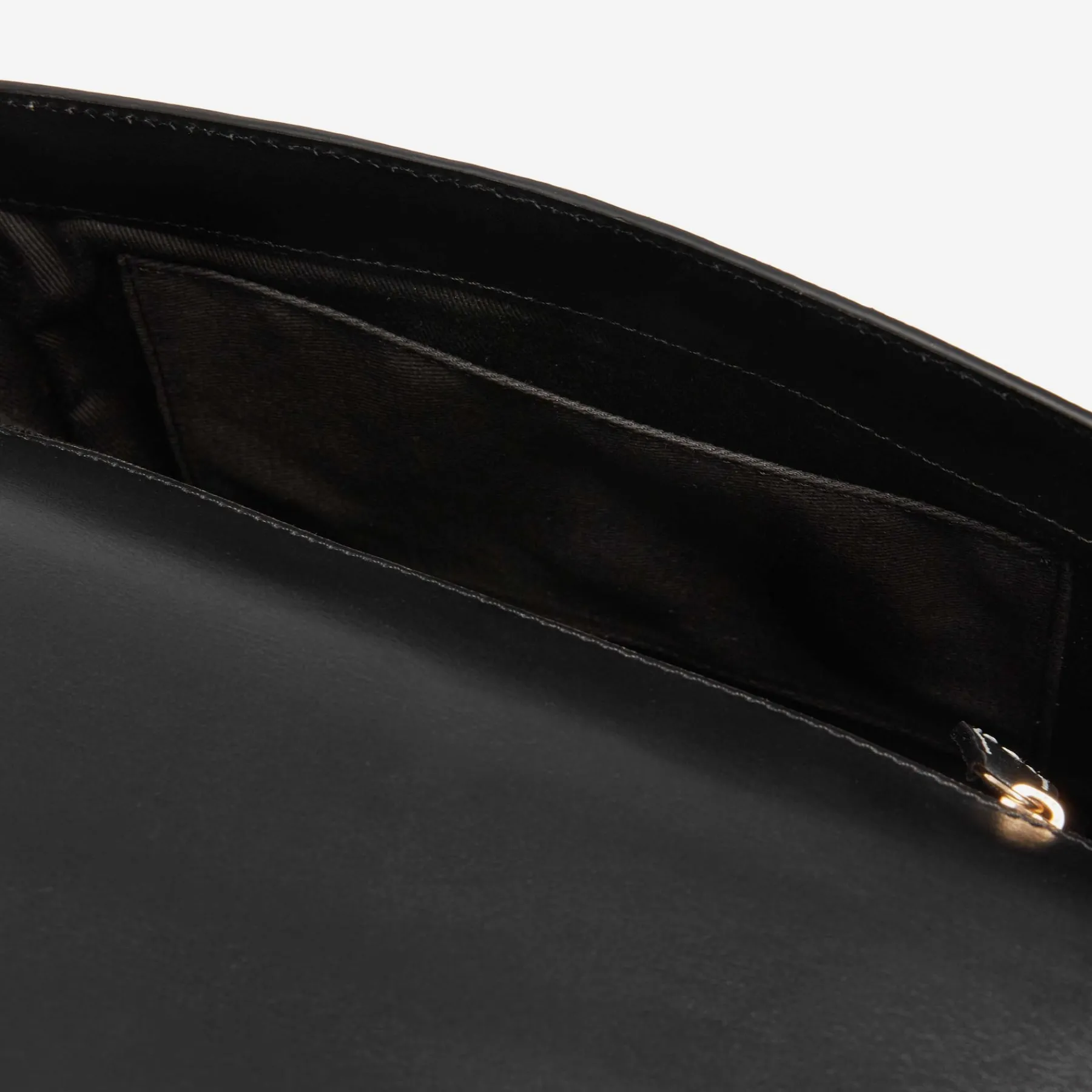 New DeMellier The London Black Smooth Ecru Stitching
