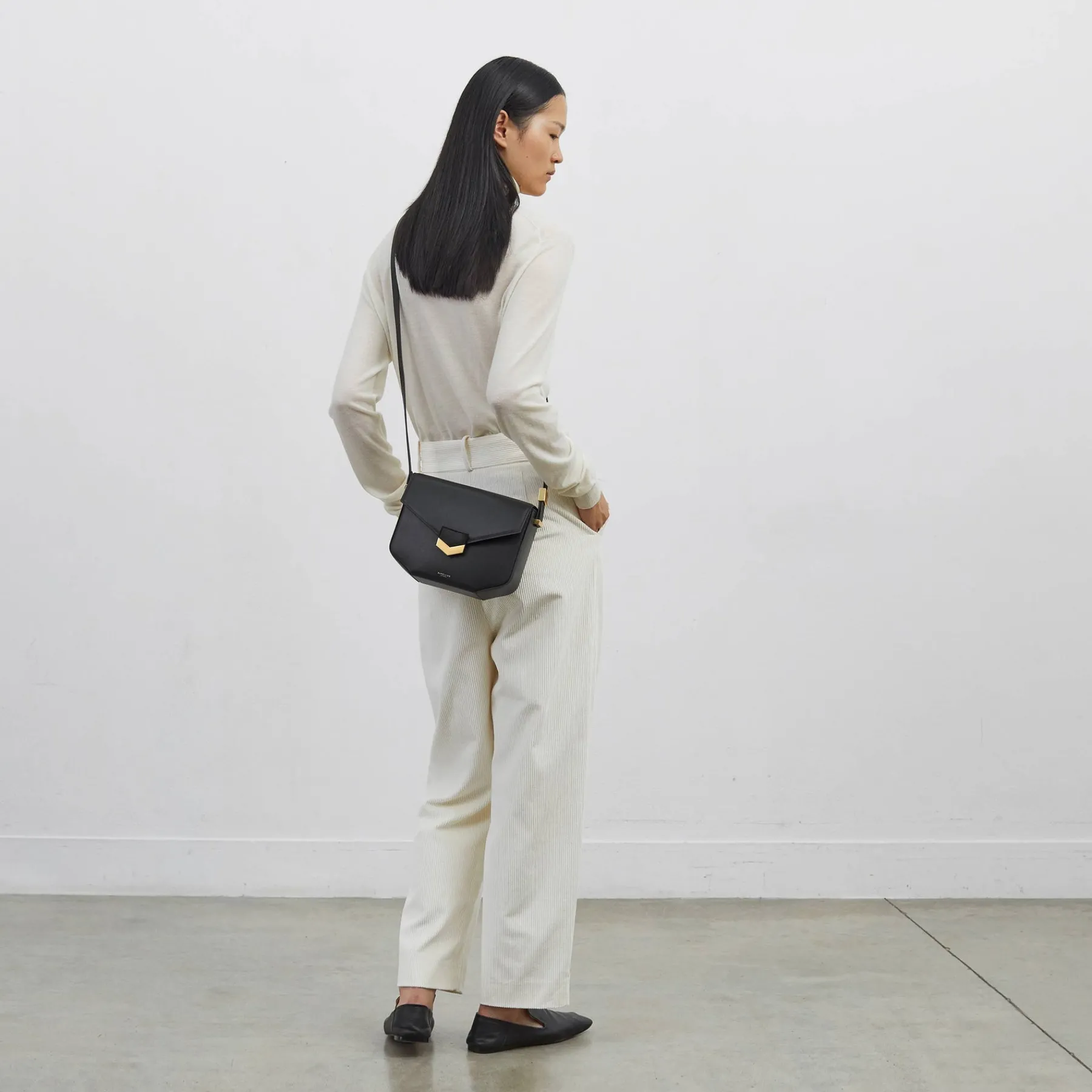 Best Sale DeMellier The London Natural Raffia Black Smooth