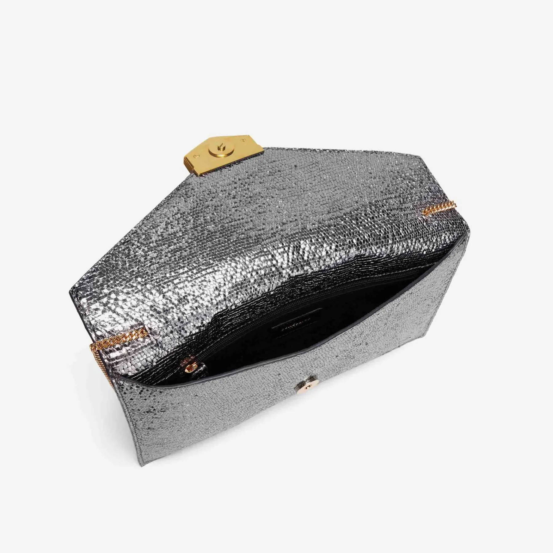 Best DeMellier The London Clutch Silver Metallic