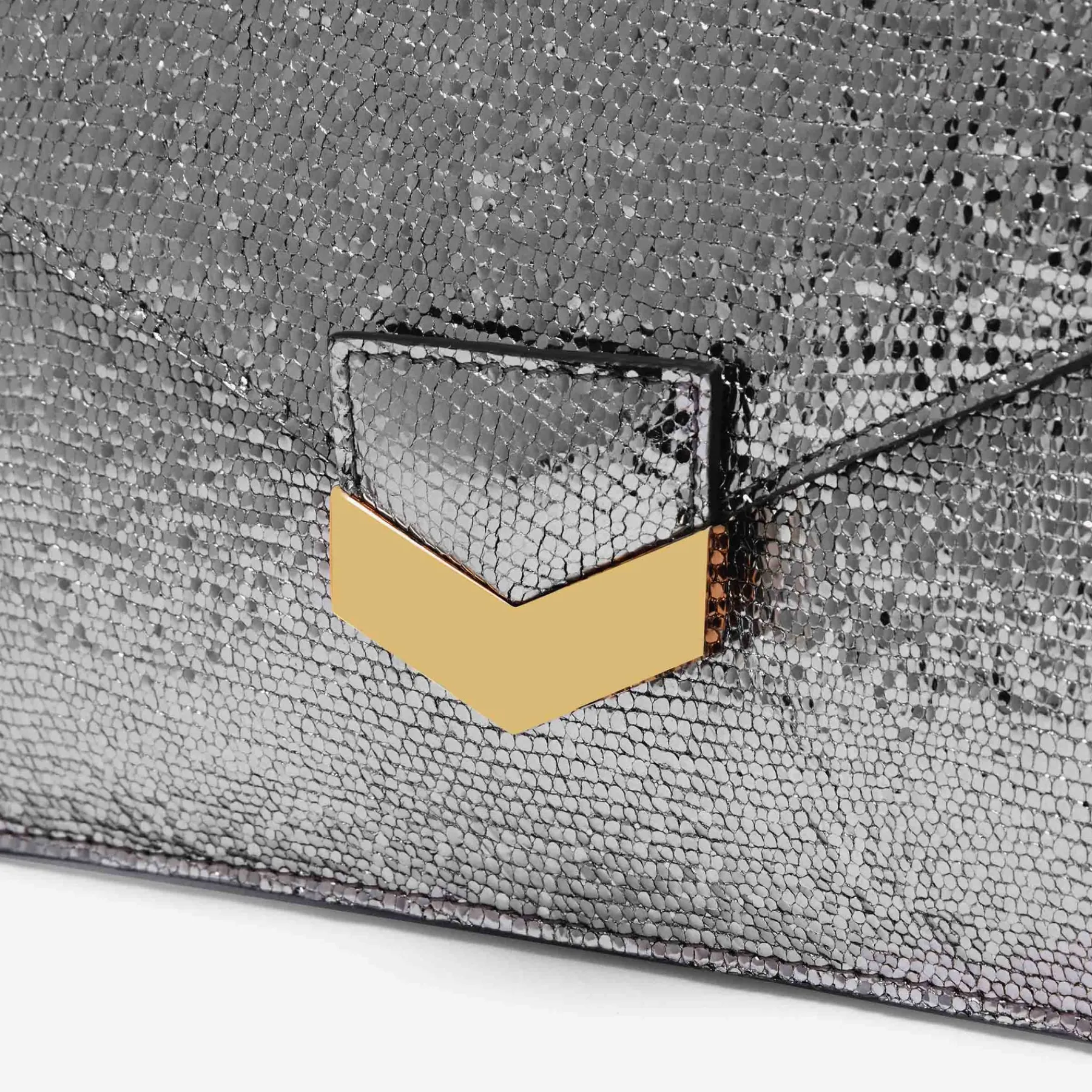 Best DeMellier The London Clutch Silver Metallic