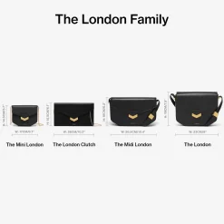 Store DeMellier The London Clutch Off-White Croc-Effect
