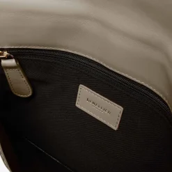 Best DeMellier The London Clutch Taupe Smooth