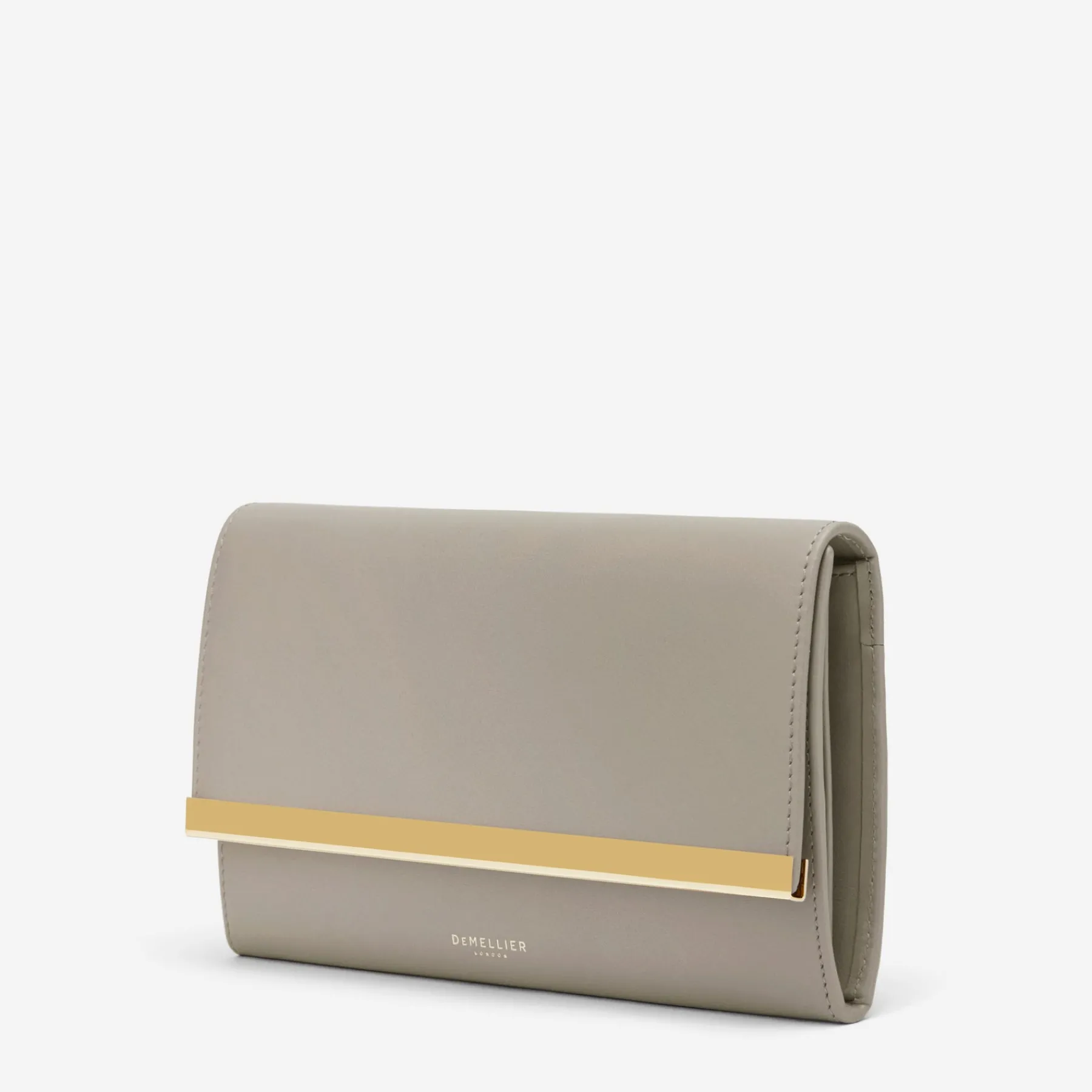 Shop DeMellier The Marais Wallet Taupe Smooth