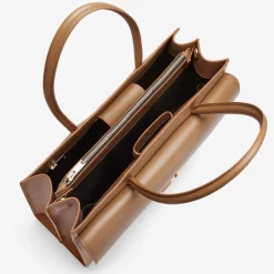 Discount DeMellier The Maxi Montreal Long Handles Deep Toffee Smooth
