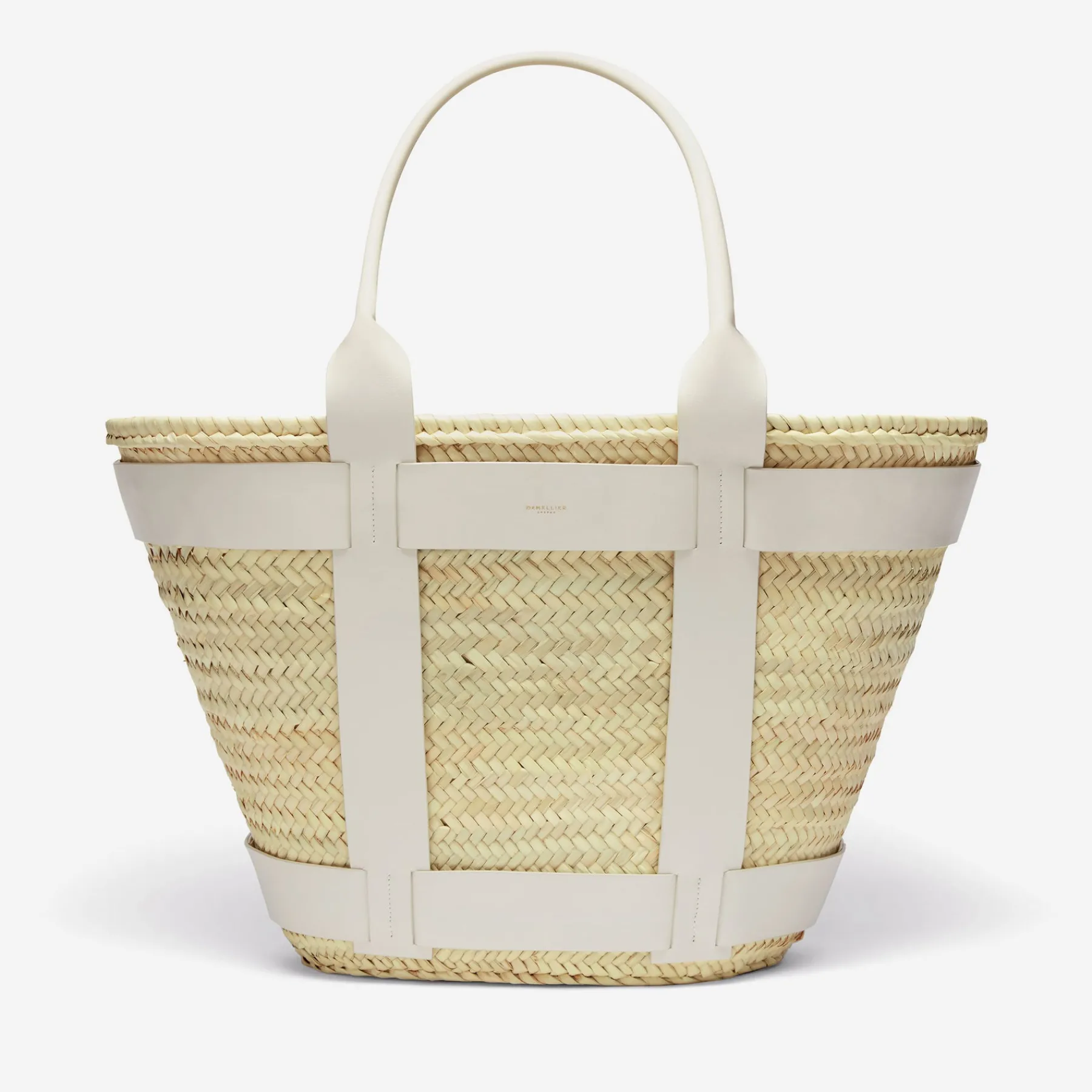 Best DeMellier The Maxi Santorini Natural Basket Off-White Smooth