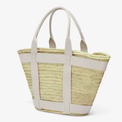 Best DeMellier The Maxi Santorini Natural Basket Off-White Smooth