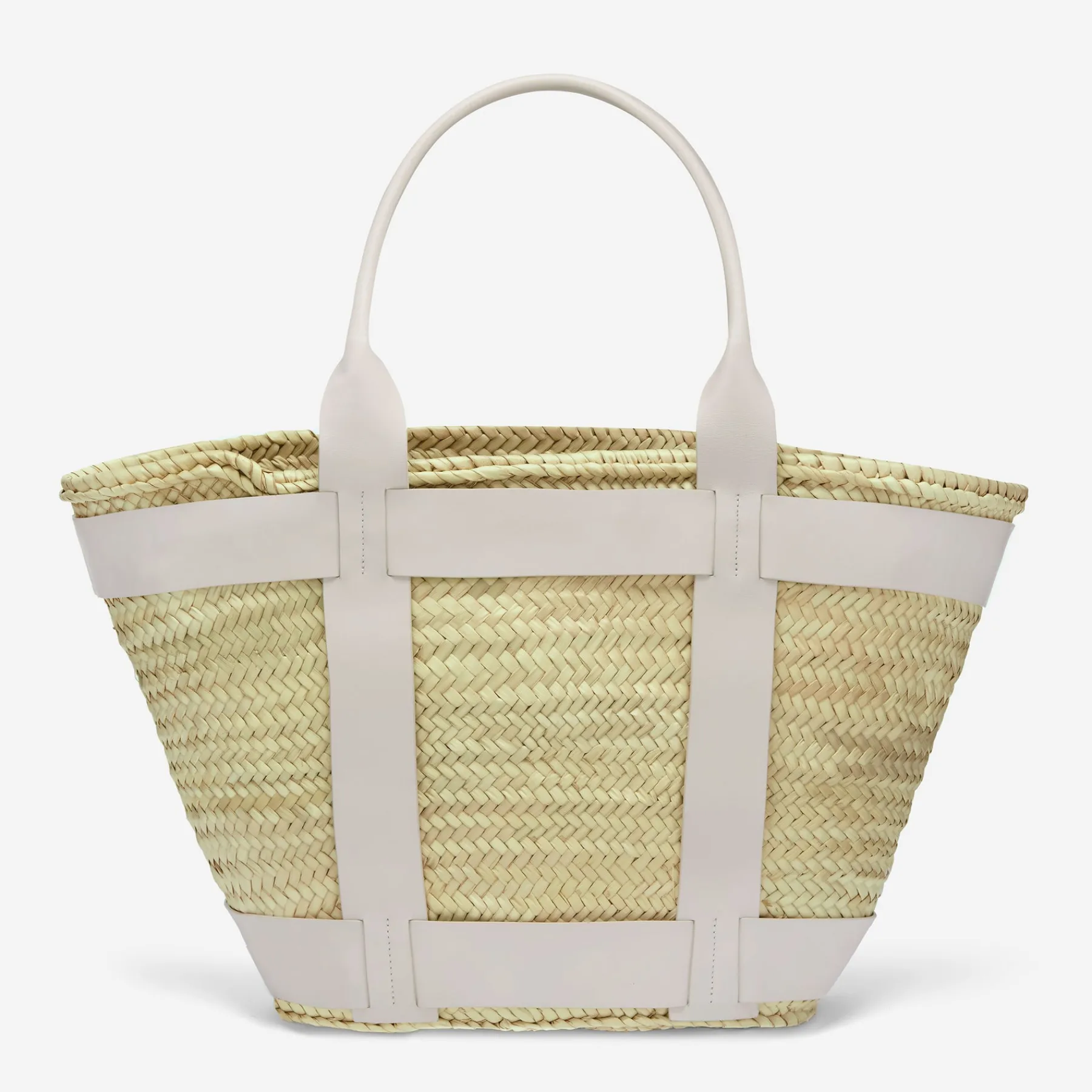 Best DeMellier The Maxi Santorini Natural Basket Off-White Smooth