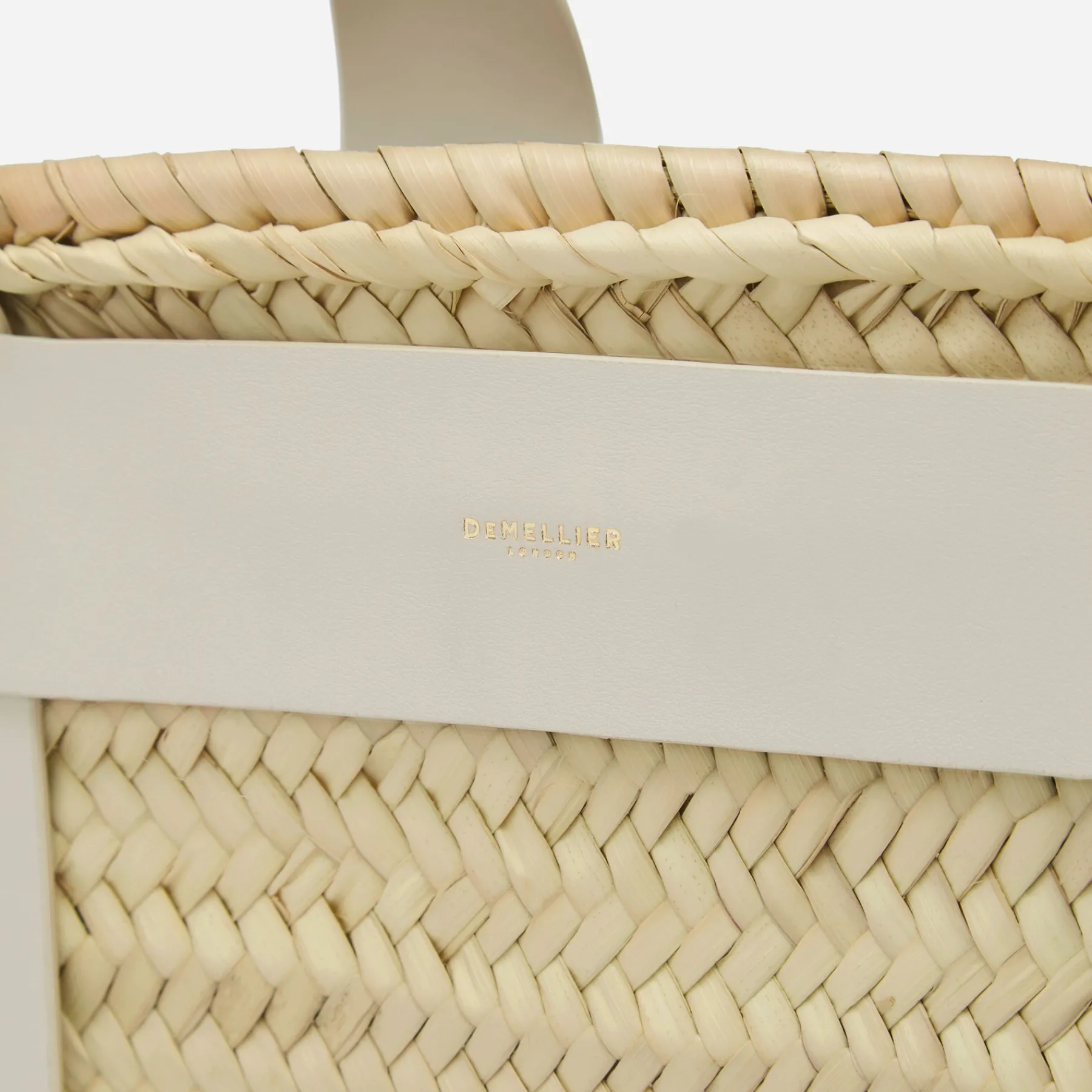 Best DeMellier The Maxi Santorini Natural Basket Off-White Smooth