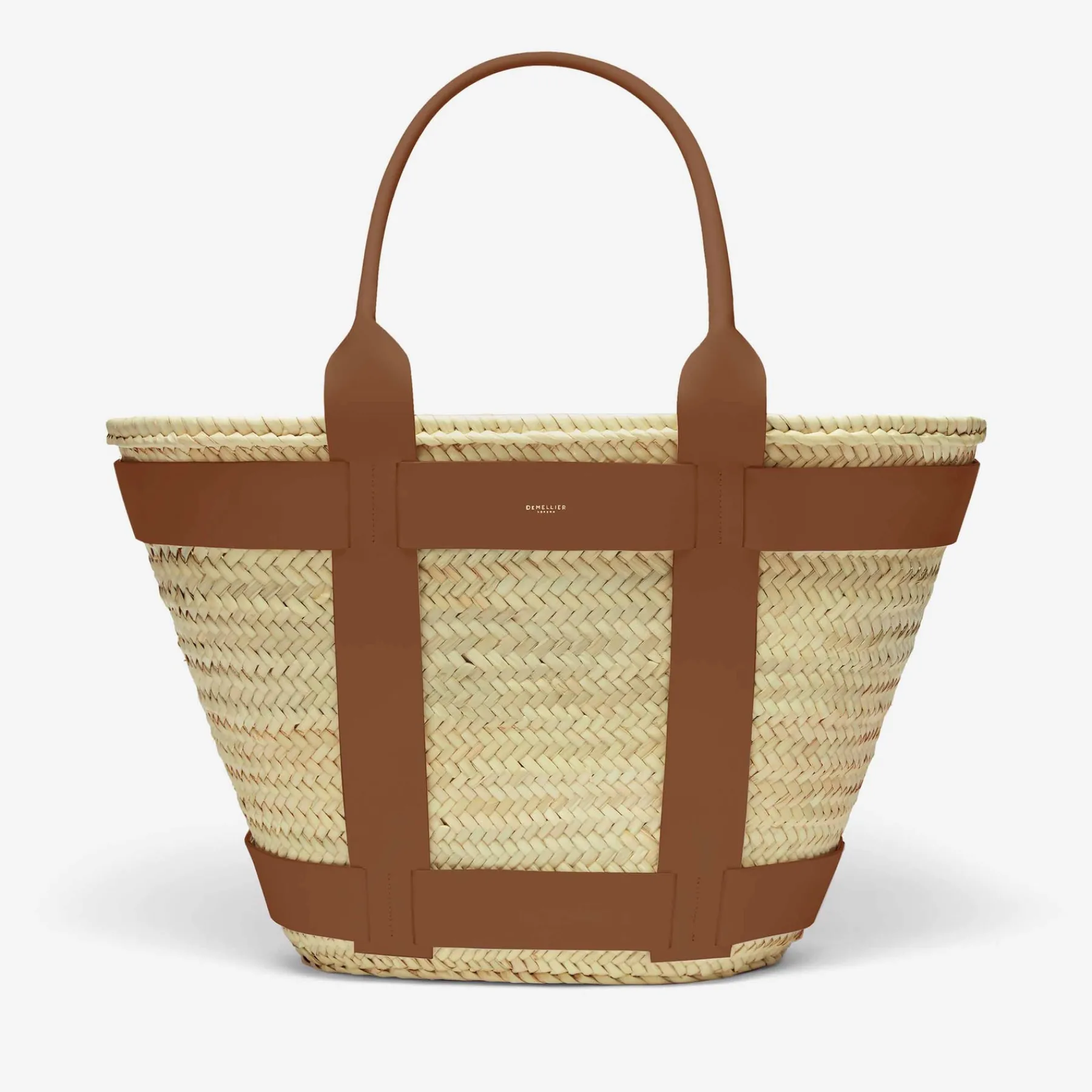 Fashion DeMellier The Maxi Santorini Natural Basket Tan Smooth