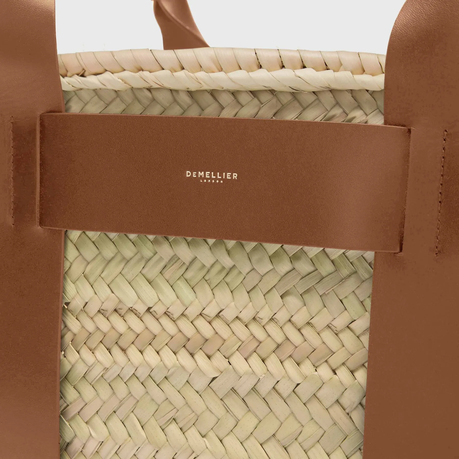 Fashion DeMellier The Maxi Santorini Natural Basket Tan Smooth