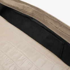 Shop DeMellier The Midi London Taupe Croc-Effect