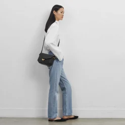 Shop DeMellier The Midi London Taupe Croc-Effect