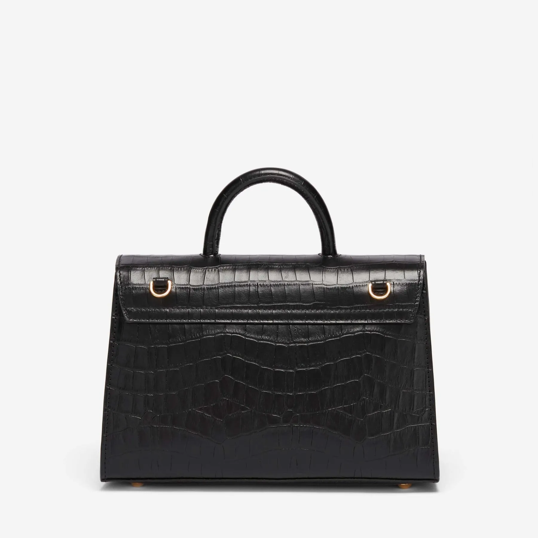 Sale DeMellier The Midi Montreal Black Croc-Effect
