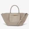 New DeMellier The Midi New York Taupe Small Grain