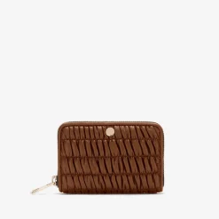 Store DeMellier The Midi Skye Wallet Tan Matelasse