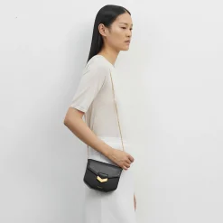 Hot DeMellier The Mini London Black Croc-Effect