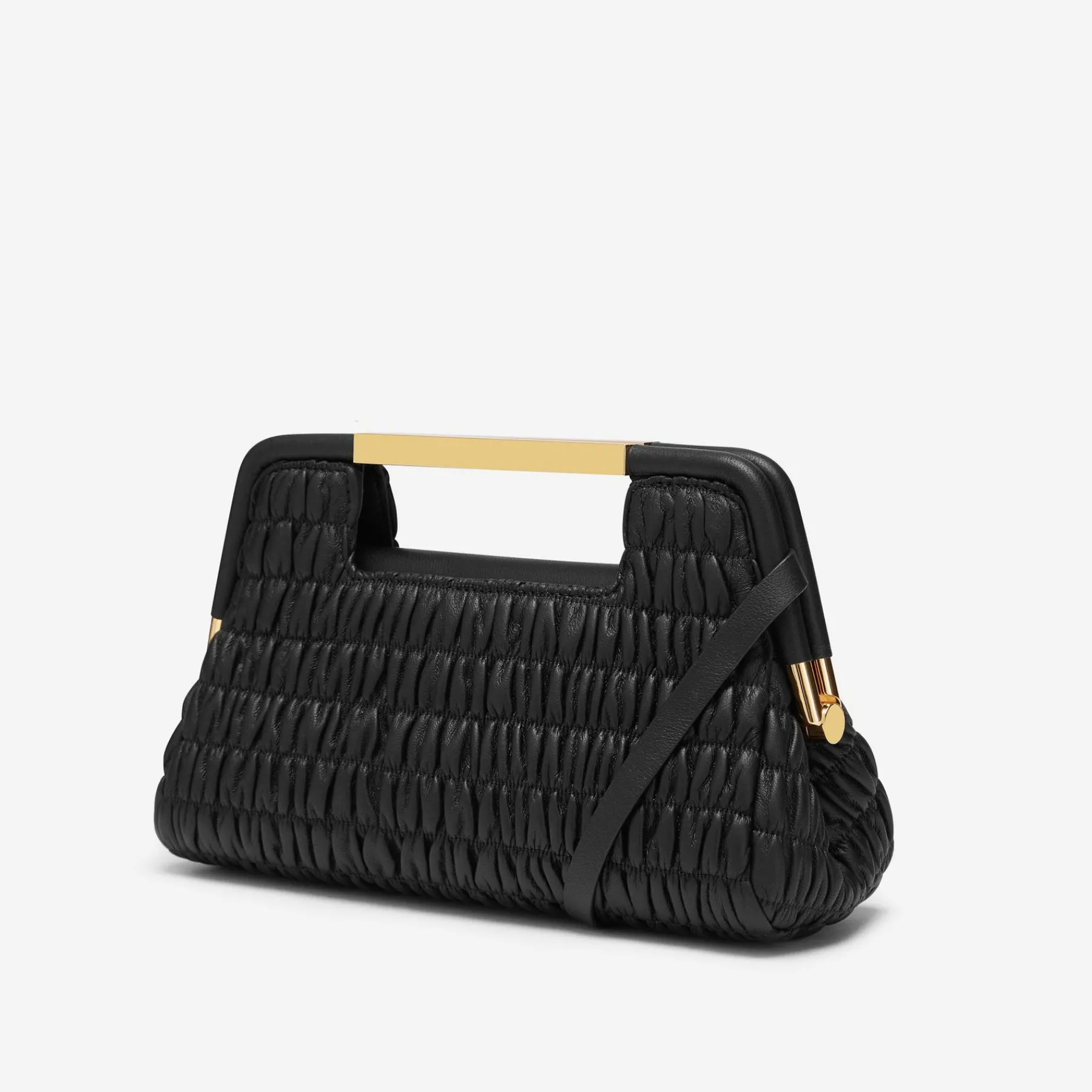 New DeMellier The Mini Seville Black Matelasse