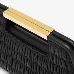 New DeMellier The Mini Seville Black Matelasse