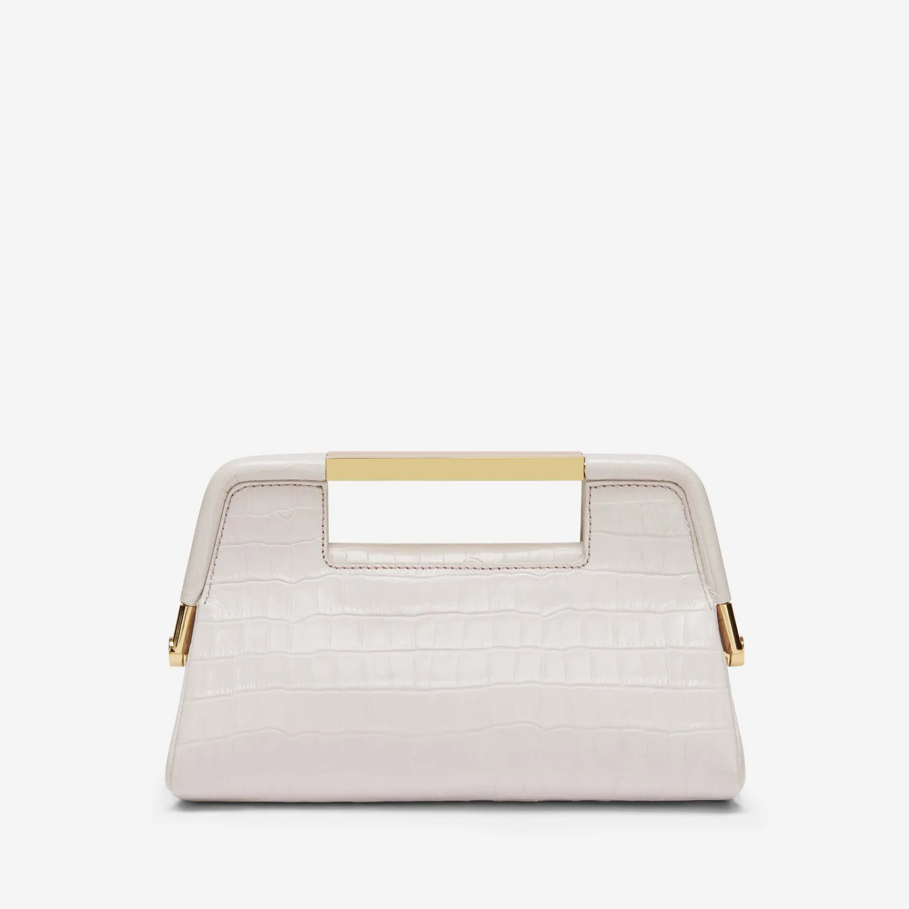 Cheap DeMellier The Mini Seville Off-White Croc-Effect