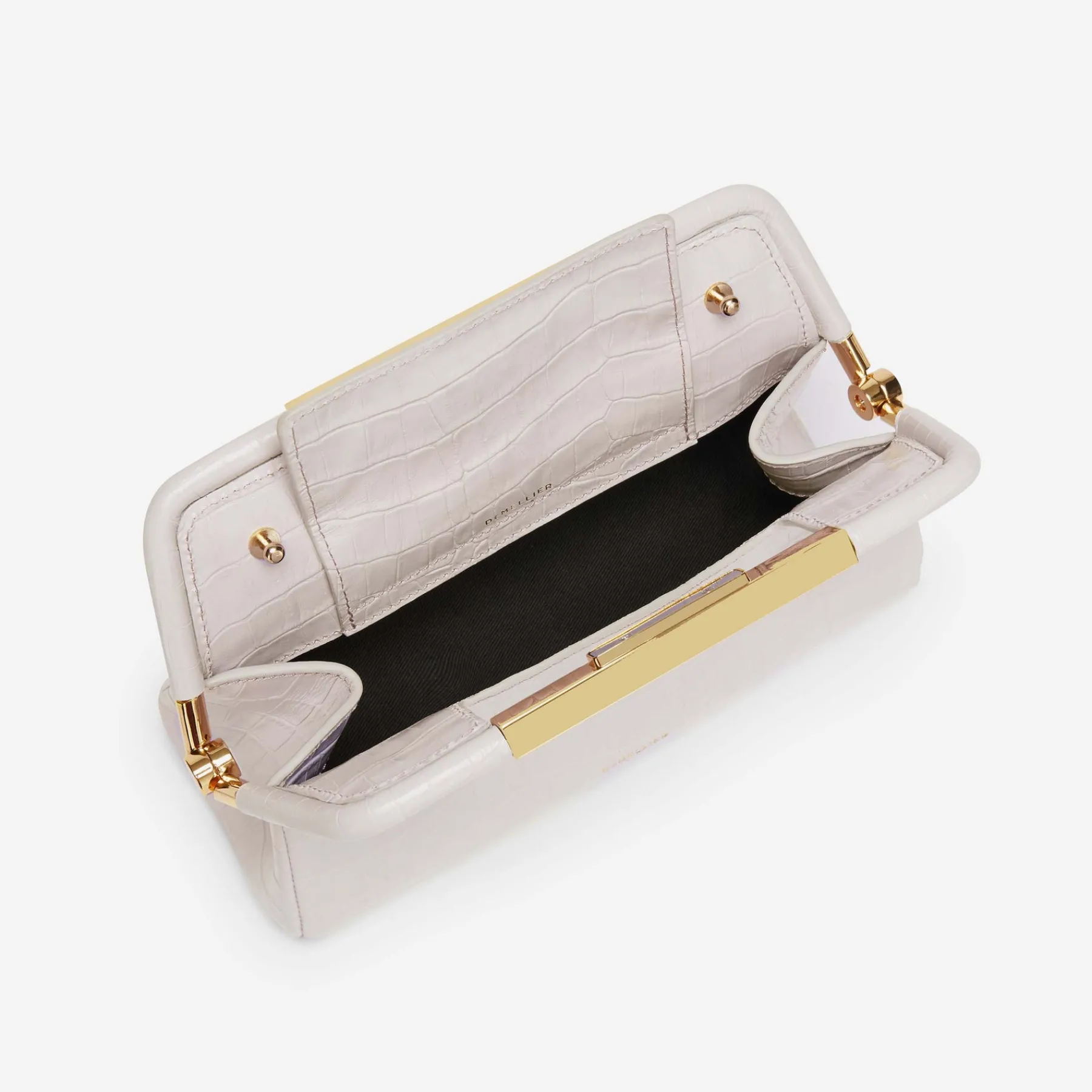 Cheap DeMellier The Mini Seville Off-White Croc-Effect