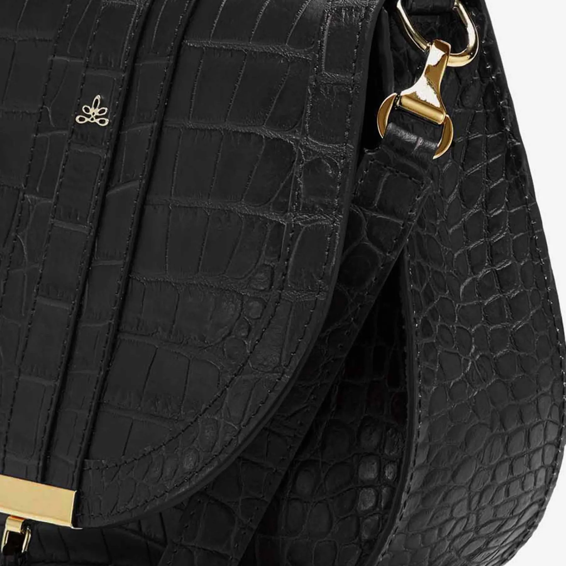 Best DeMellier The Mini Venice Black Croc-Effect