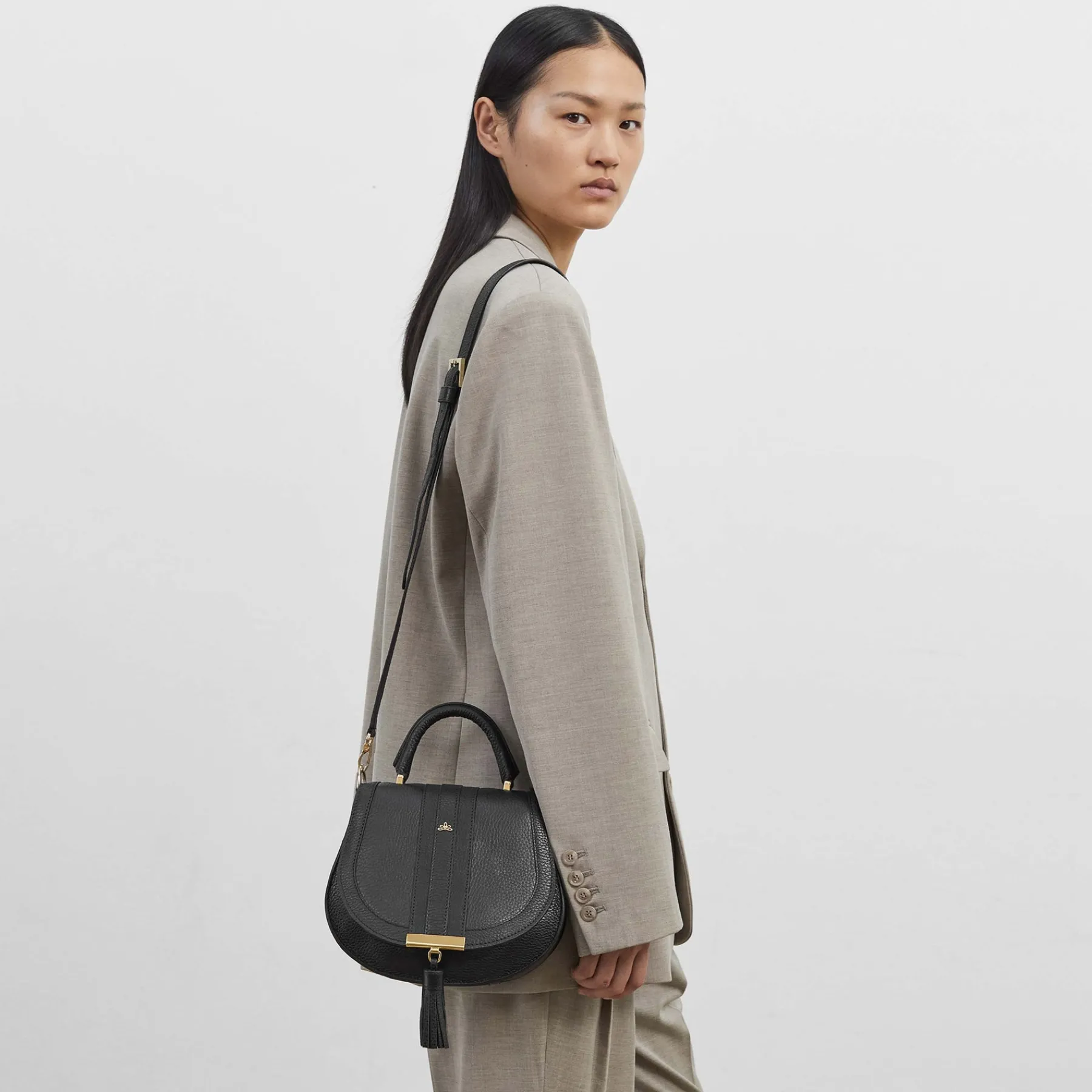 Best DeMellier The Mini Venice Black Croc-Effect