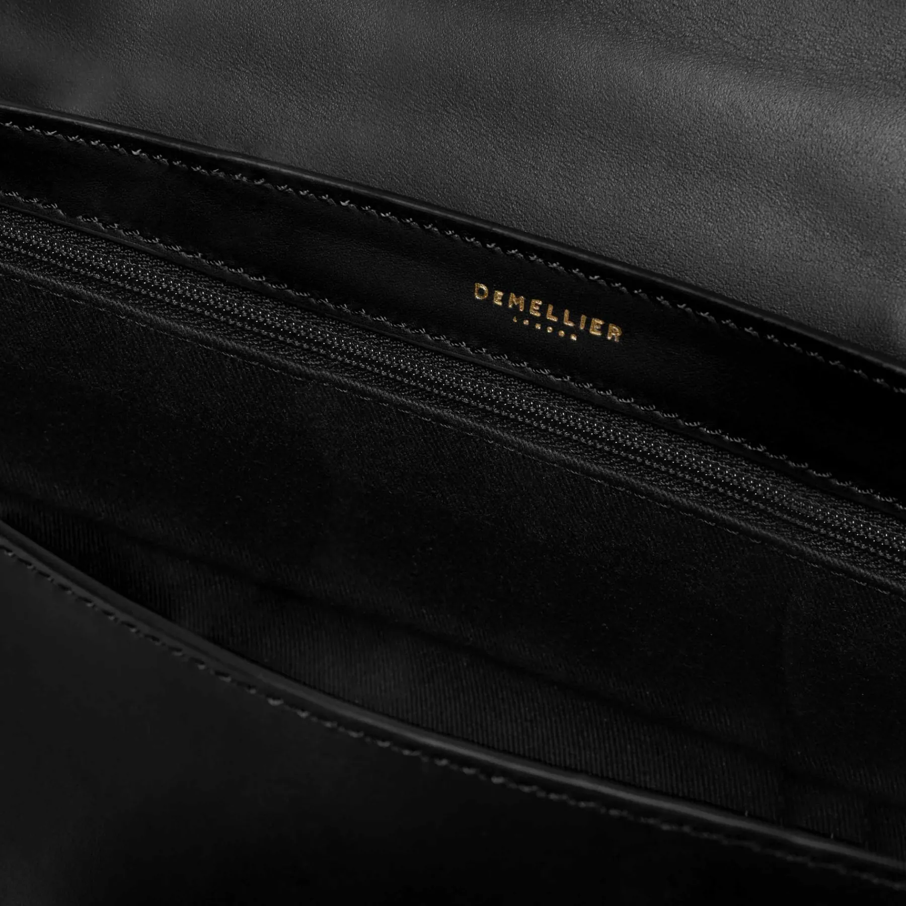 New DeMellier The Montreal Black Croc-Effect