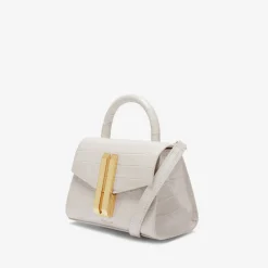Discount DeMellier The Nano Montreal Off-White Croc-Effect