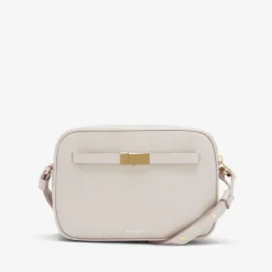 New DeMellier The New York Crossbody Off-White Small Grain