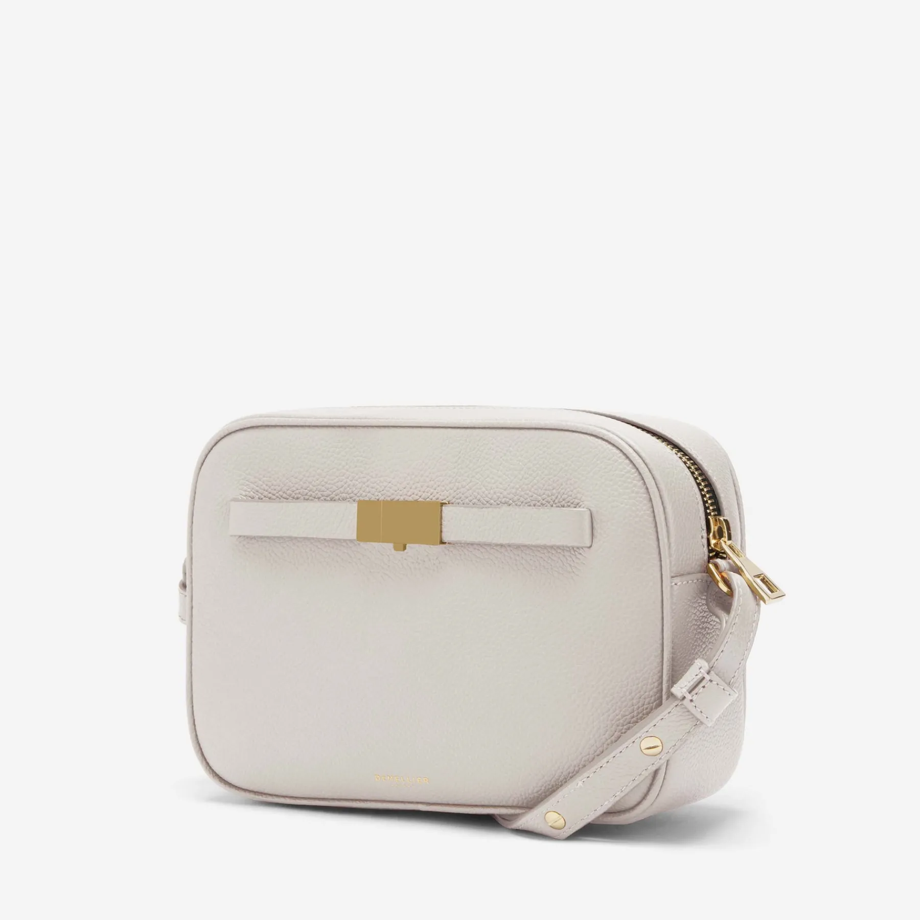 New DeMellier The New York Crossbody Off-White Small Grain