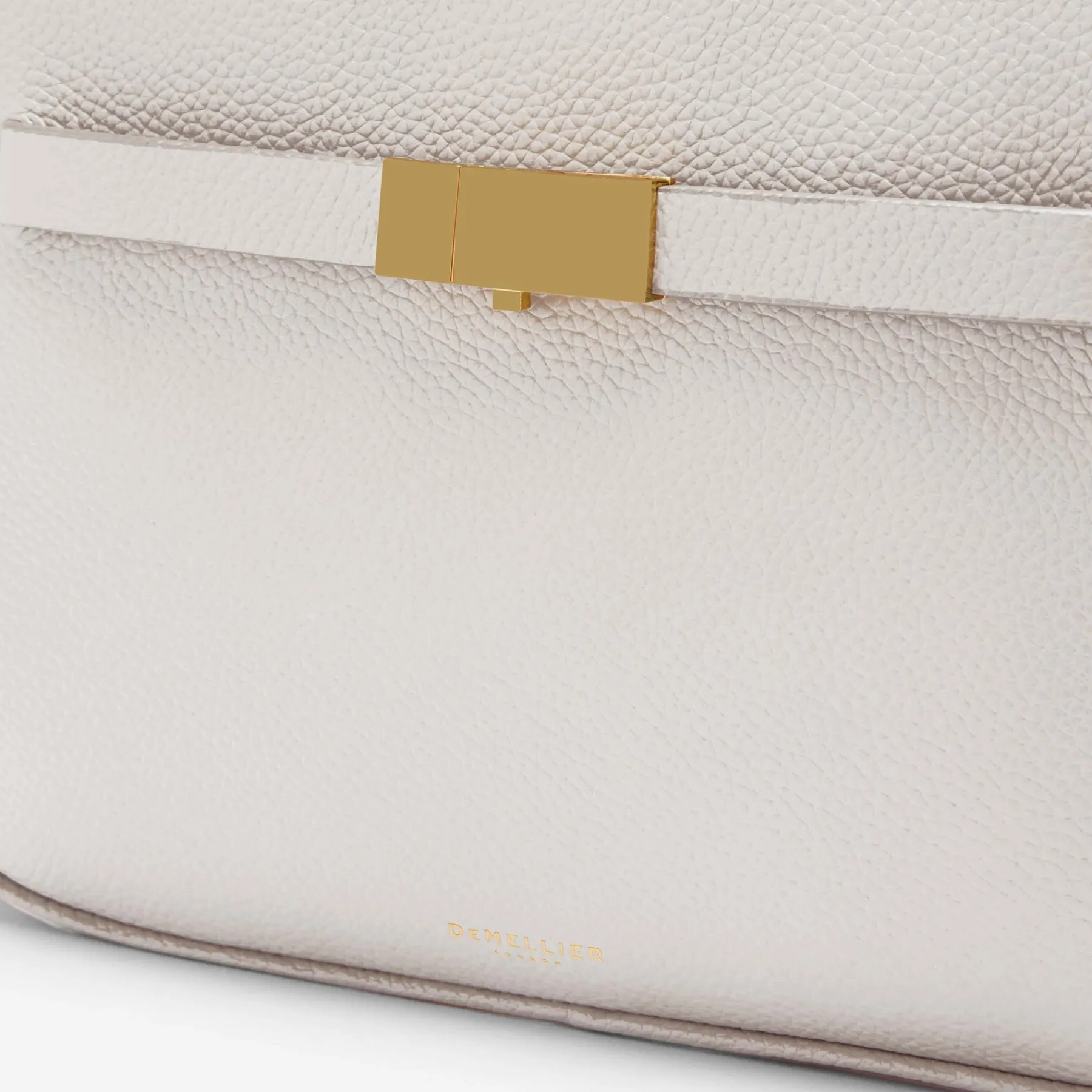 New DeMellier The New York Crossbody Off-White Small Grain