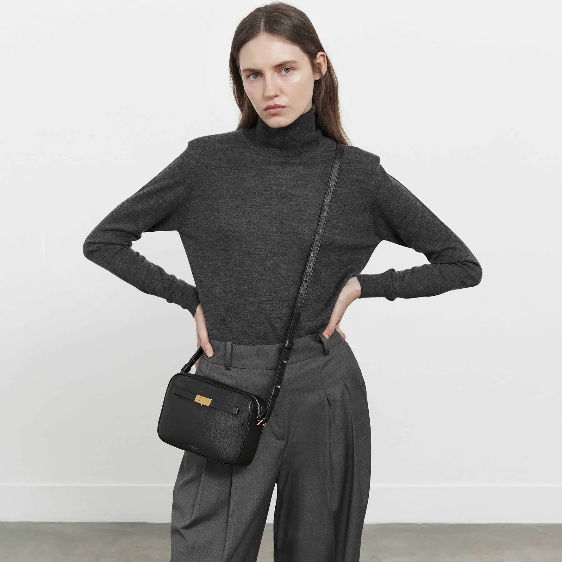 Store DeMellier The New York Crossbody Light Tan Small Grain