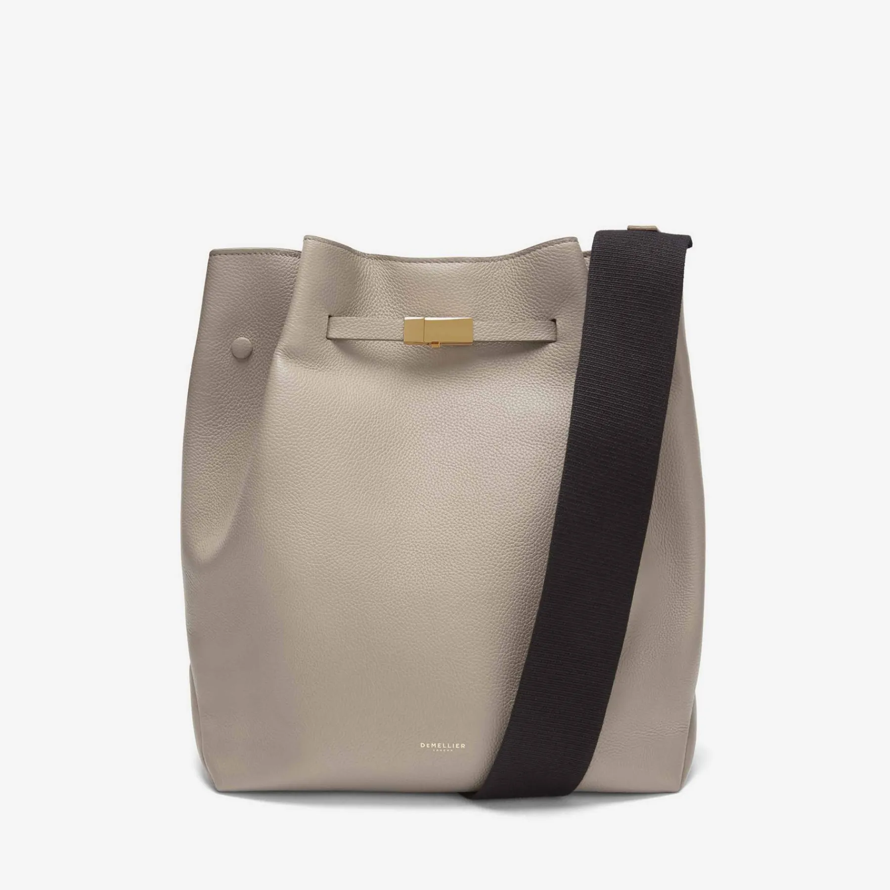 Fashion DeMellier The New York Large Bucket Taupe Small Grain