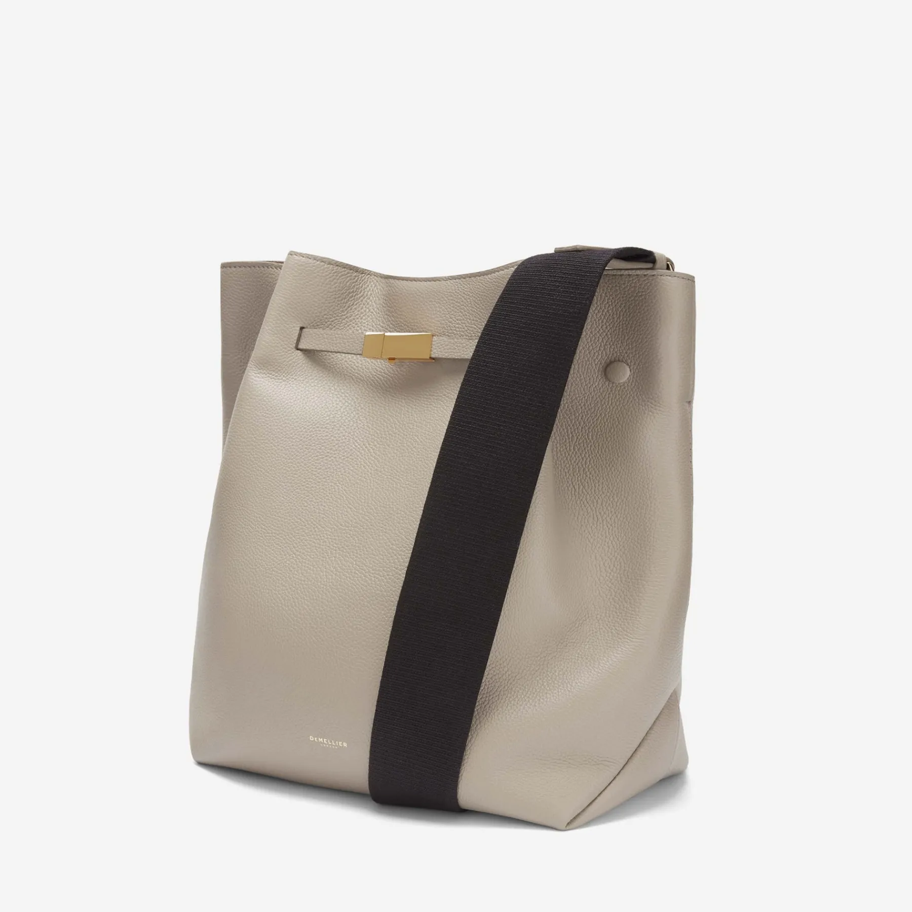 Fashion DeMellier The New York Large Bucket Taupe Small Grain