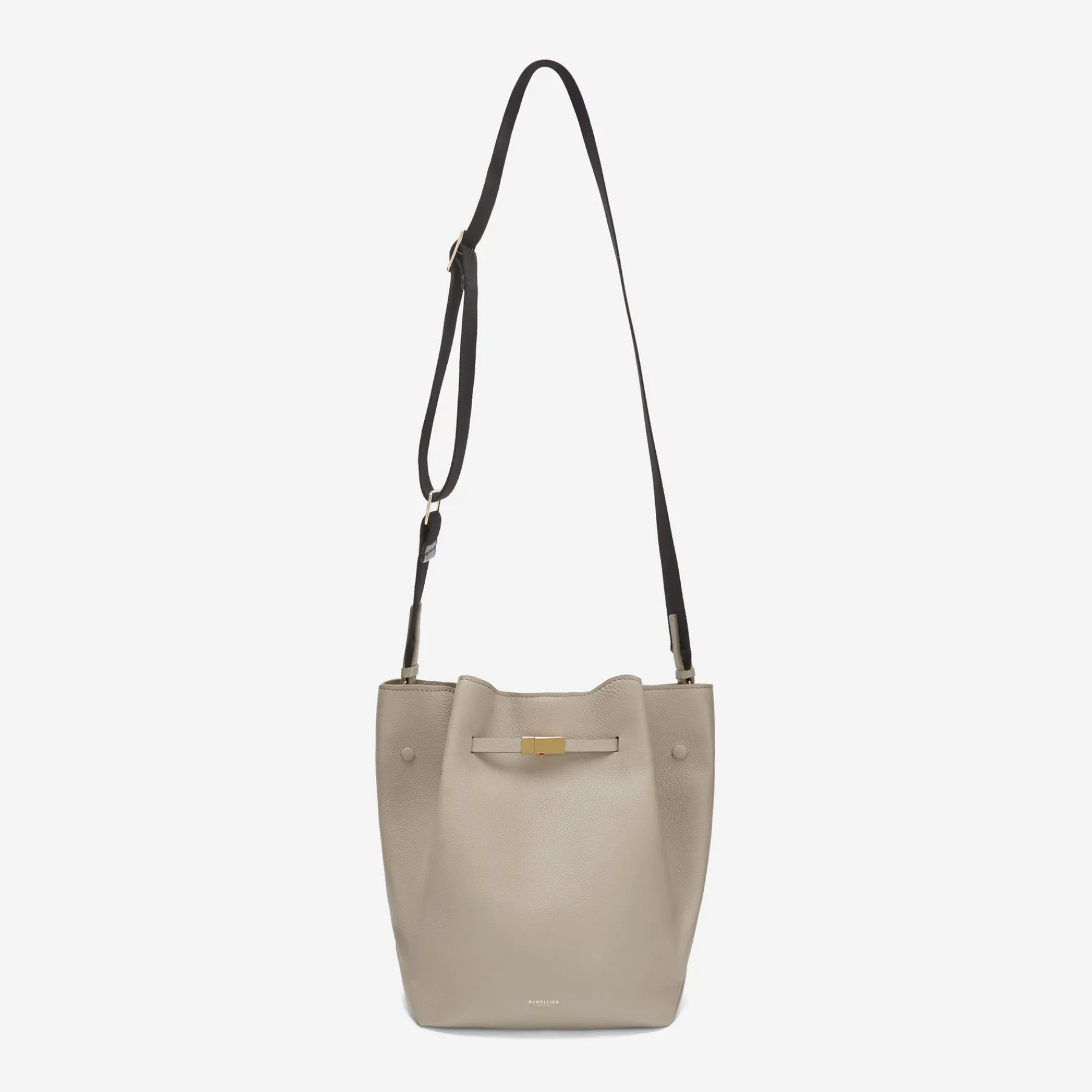 Fashion DeMellier The New York Large Bucket Taupe Small Grain