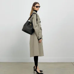 Discount DeMellier The New York Large Bucket Khaki Small Grain