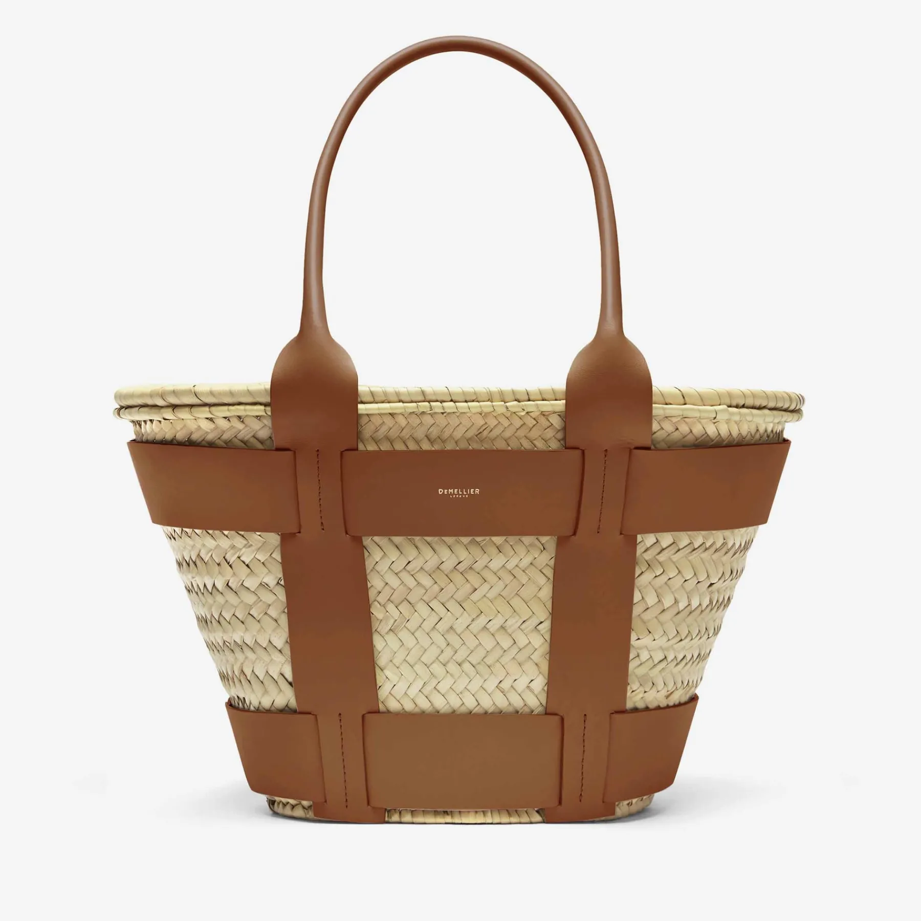 Online DeMellier The Santorini Natural Basket Tan Smooth