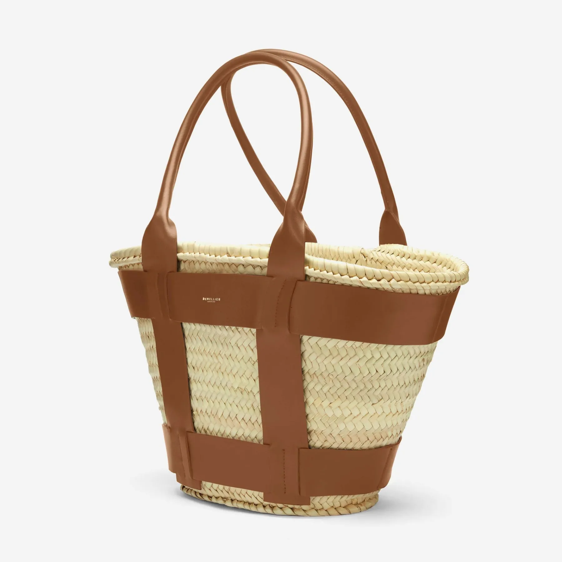 Online DeMellier The Santorini Natural Basket Tan Smooth
