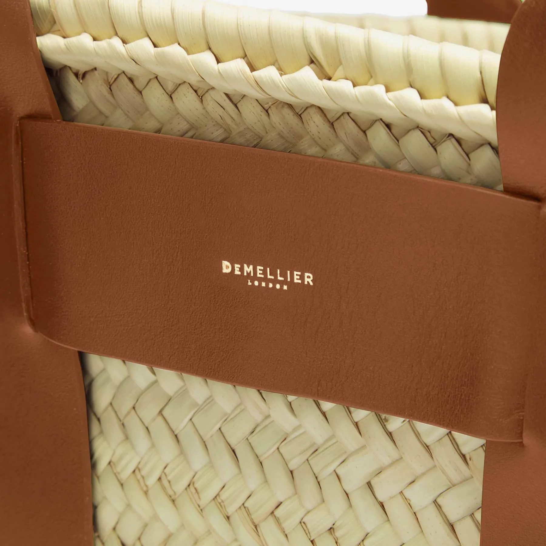 Online DeMellier The Santorini Natural Basket Tan Smooth