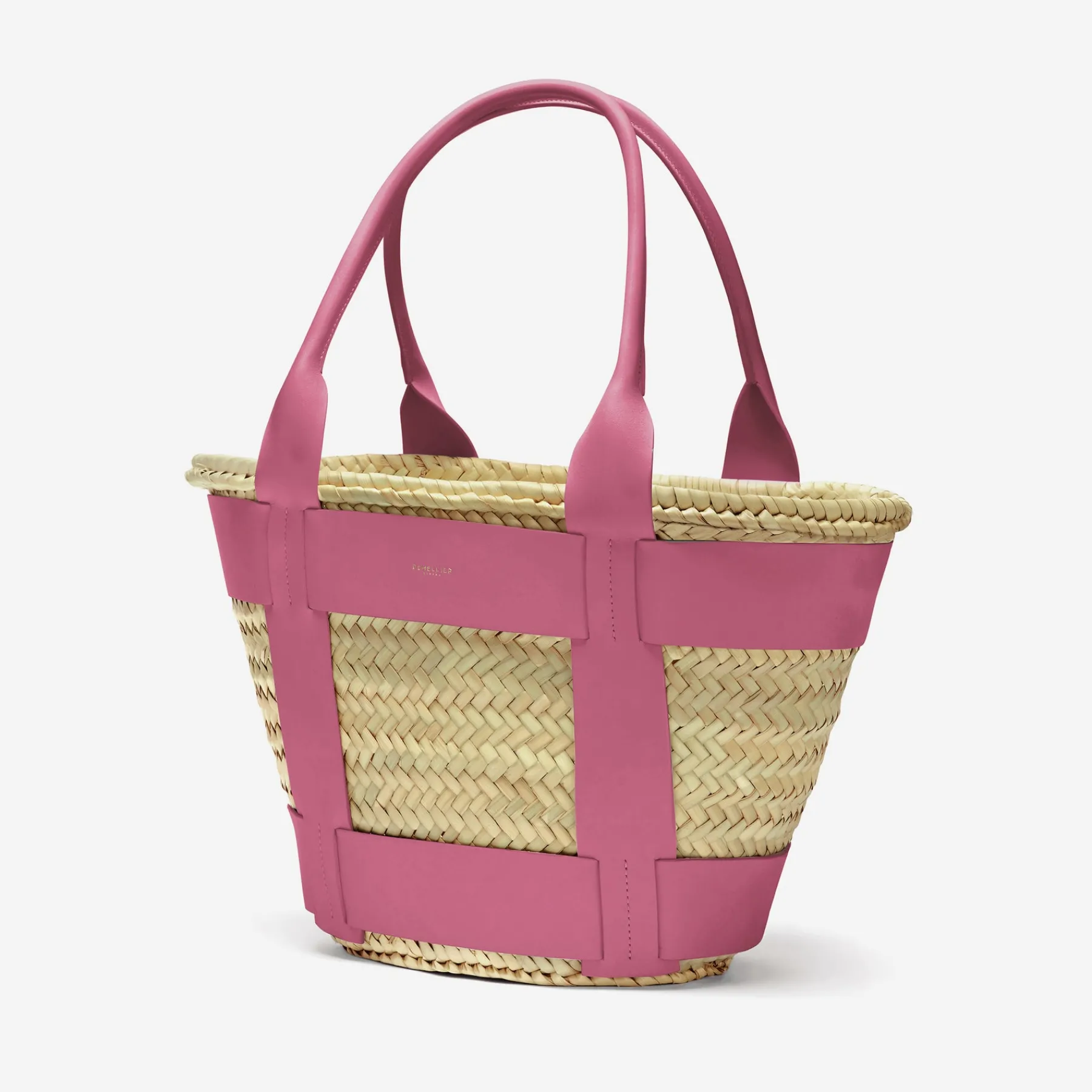 Cheap DeMellier The Santorini Natural Basket Pink Smooth