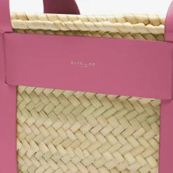 Cheap DeMellier The Santorini Natural Basket Pink Smooth