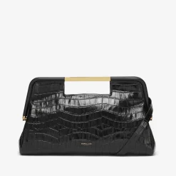 Online DeMellier The Seville Black Croc-Effect