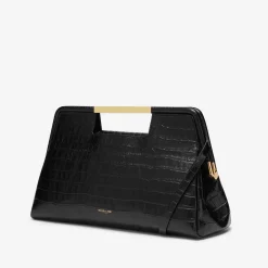 Online DeMellier The Seville Black Croc-Effect