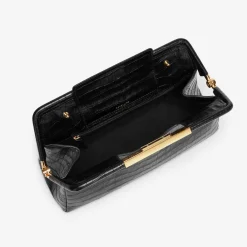 Online DeMellier The Seville Black Croc-Effect